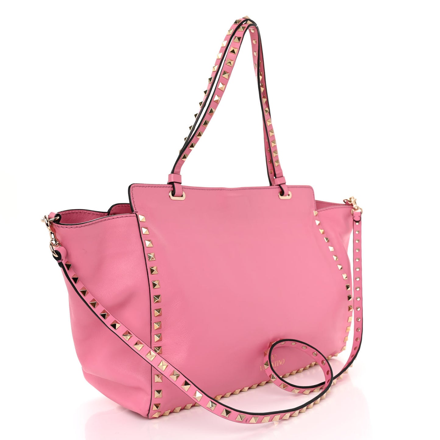 Vitello Medium Rockstud Tote Ninphea