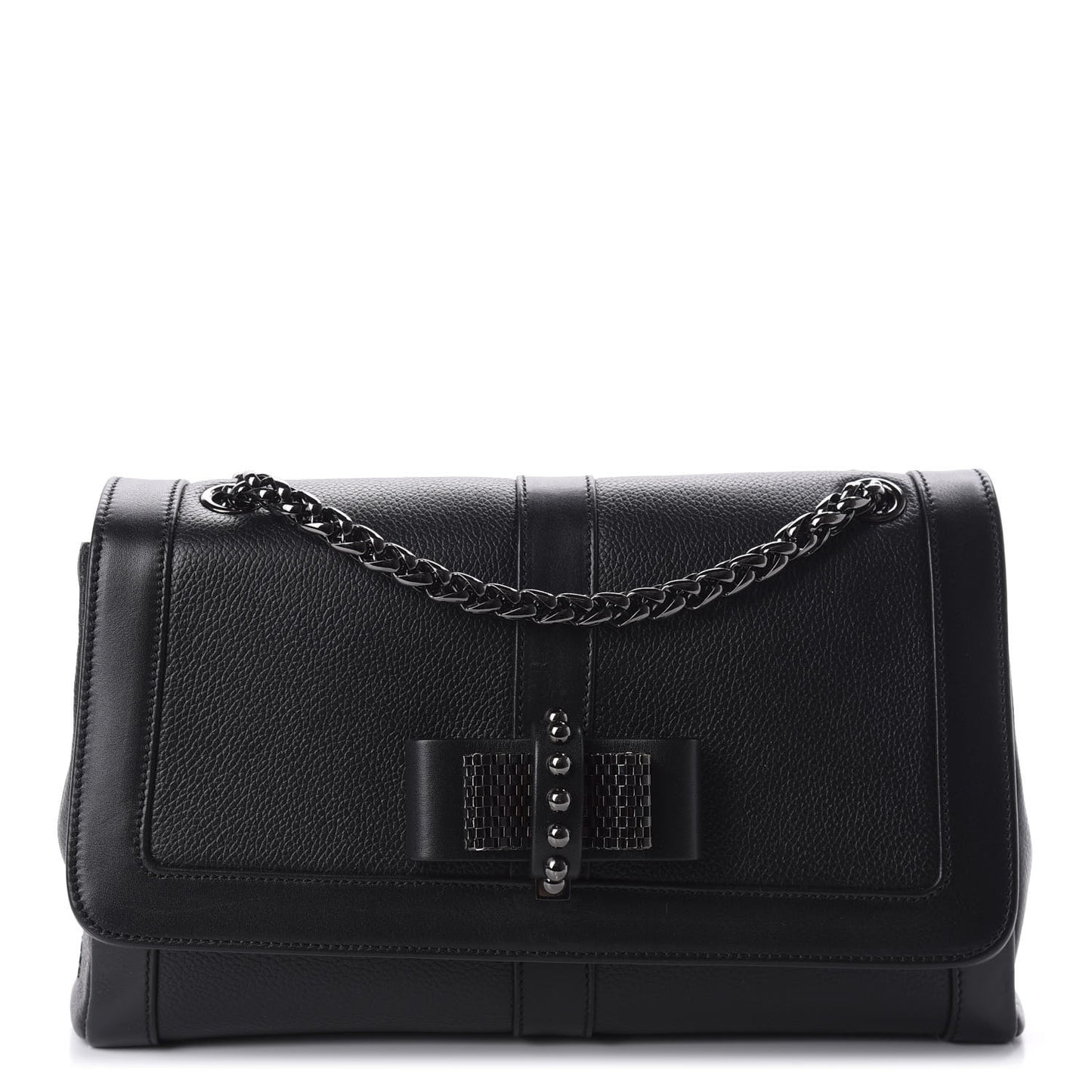 Calfskin Small Sweet Charity Shoulder Bag Black