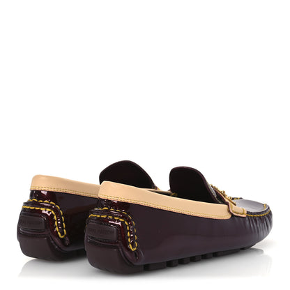 Louis Vuitton Vernis Zen Driving Loafers 36 Amarante 5 of 11