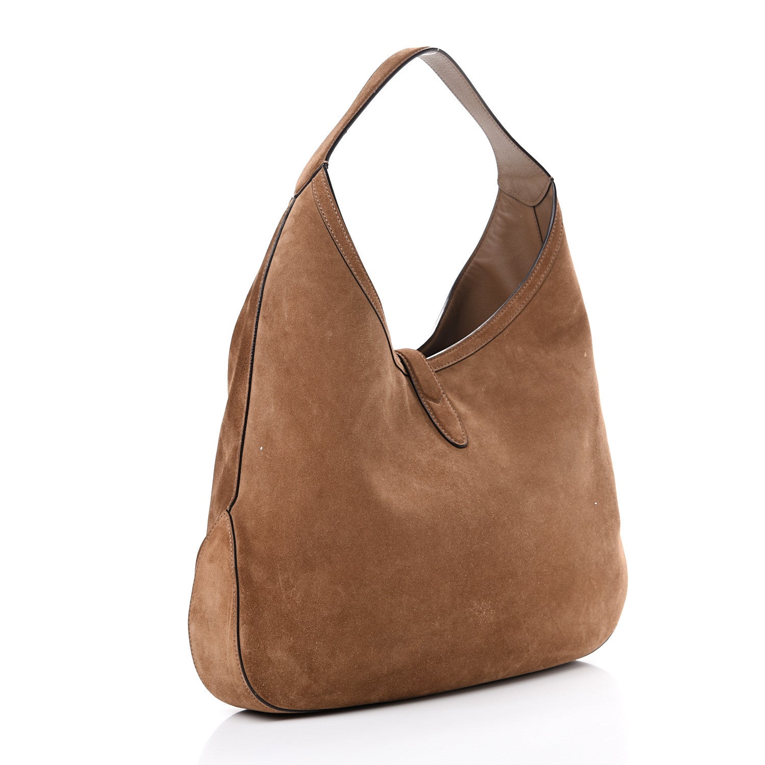 Gucci Suede Cudu Web Large Jackie Hobo Marron Glace 3 of 13