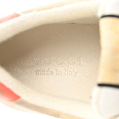 Gucci Nubuck Web Mens Screener Sneakers 9 Dusty Milk Bright Splash Dusty Orange 7 of 8