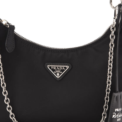 Prada Nylon Re-Edition 2005 Shoulder Bag Black 13 of 13