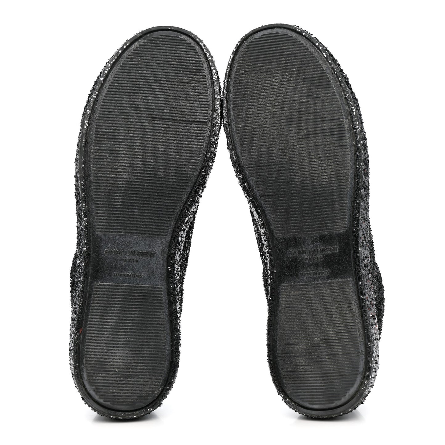 Calfskin Crystal Glitter Andy Sneakers 38.5 Black