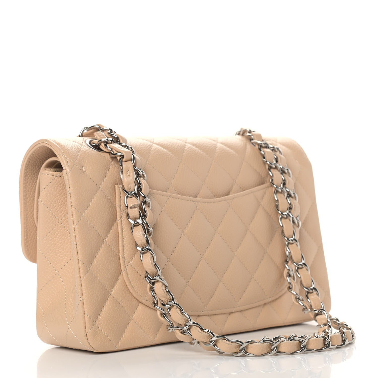 Chanel Caviar Quilted Small Double Flap Beige 3 of 9
