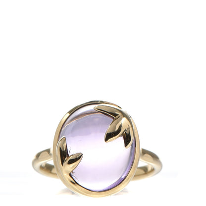 Tiffany 18K Yellow Gold Amethyst Paloma Picasso Olive Leaf Ring 7 1 of 5