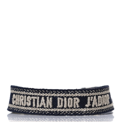 Christian Dior Woven Cotton J'Adior Friendship Bracelet Set Navy 5 of 7