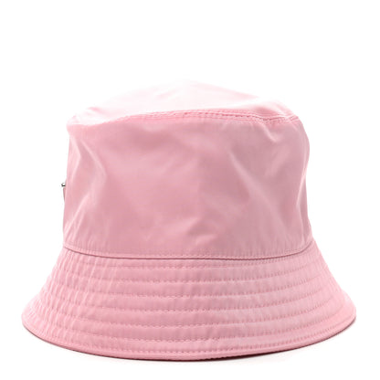 Prada Re-Nylon Metal Triangle Logo Womens Bucket Hat M Rosa 4 of 7