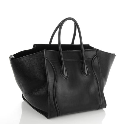 Celine Supple Calfskin Medium Phantom Luggage Black 3 of 8