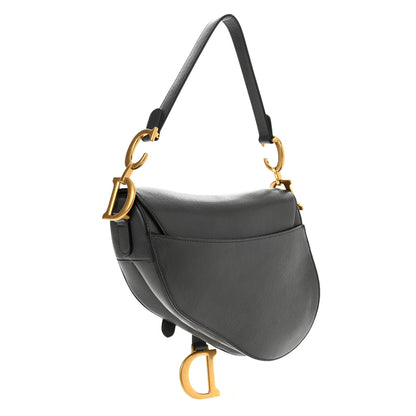 Christian Dior Shiny Goatskin Saddle Bag Grey 3 of 10