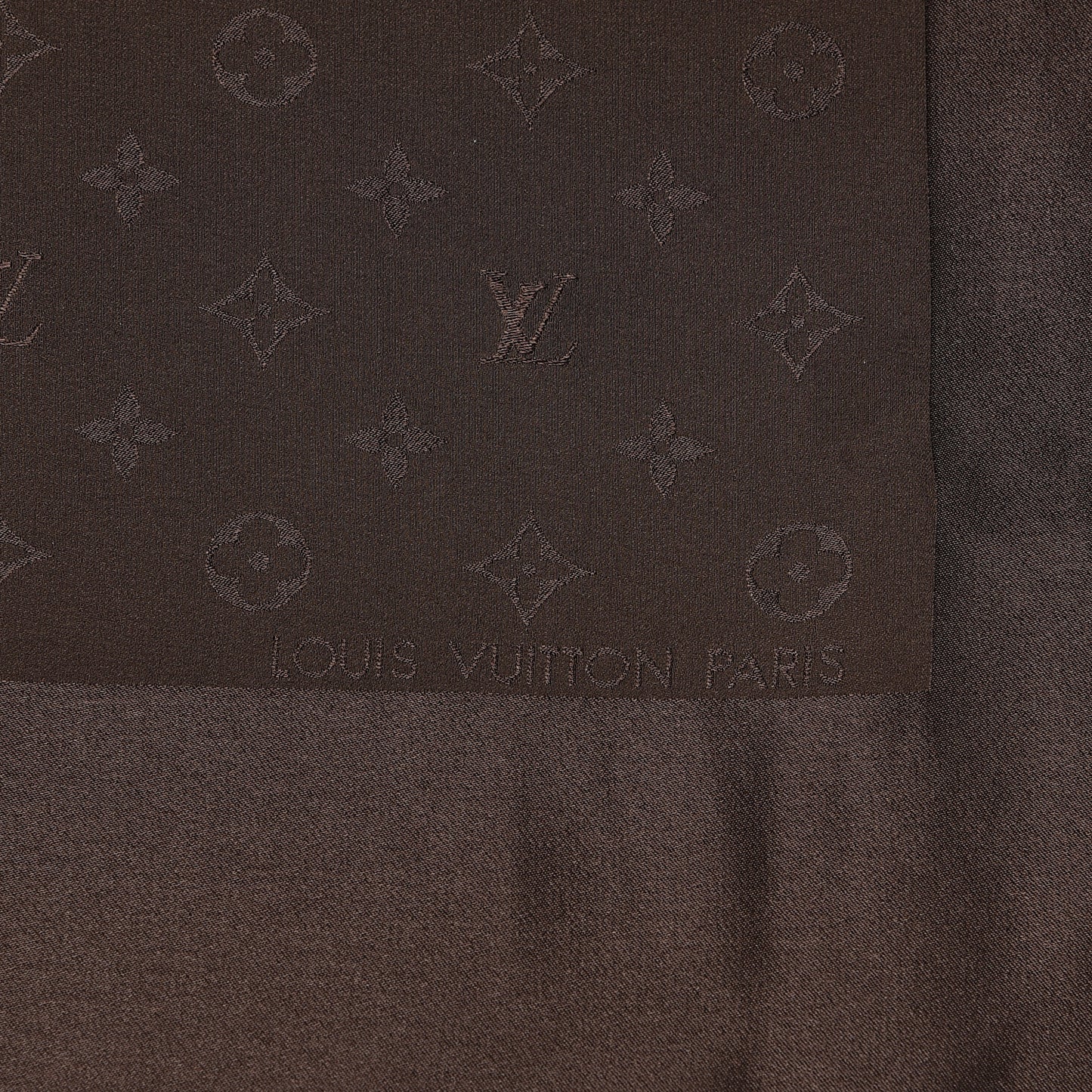 Silk Monogram Monaco Scarf Brown