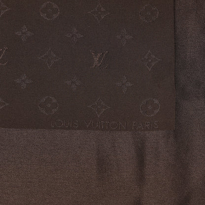Louis Vuitton Silk Monogram Monaco Scarf Brown 3 of 4