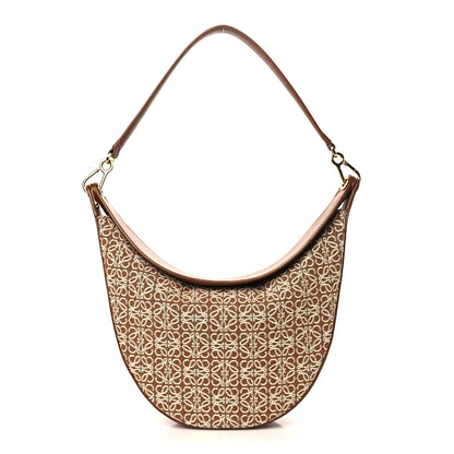 Loewe Jacquard Anagram Calfskin Luna Bag Tan 1 of 8