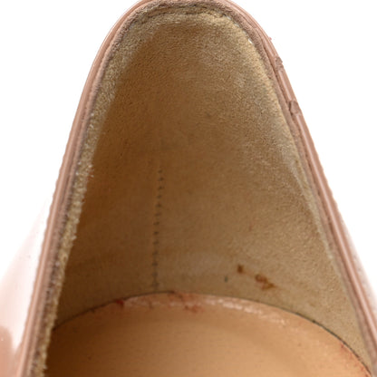 Christian Louboutin Patent Pigalle Plato 120 Pumps 40.5 Nude 9 of 10