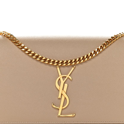 Saint Laurent Grain De Poudre Medium Monogram Kate Satchel Nude Powder 7 of 12