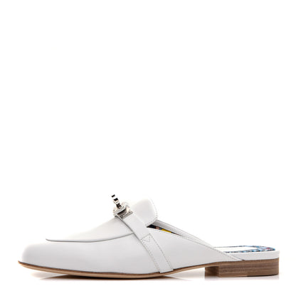 Hermes Calfskin Oz Mules 36 White 1 of 9