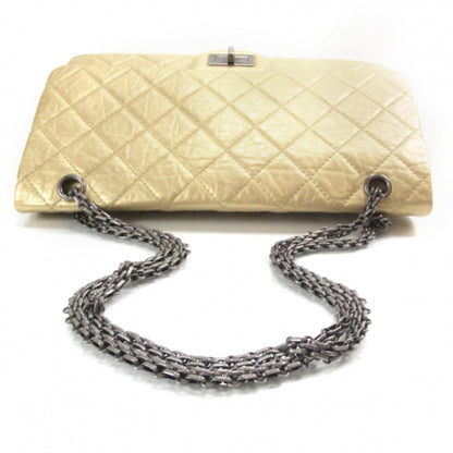 Chanel Matte Leather 2.55 Reissue 227 Jumbo Flap Gold 5 of 10