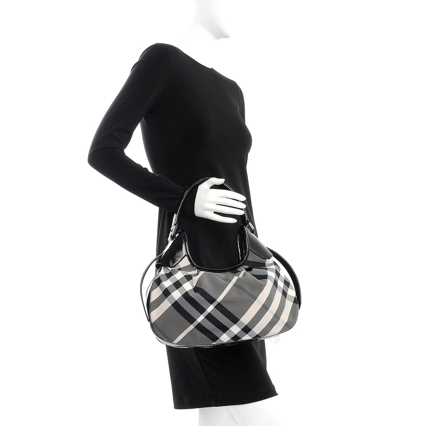 Beat Check Small Brooklyn Hobo Black