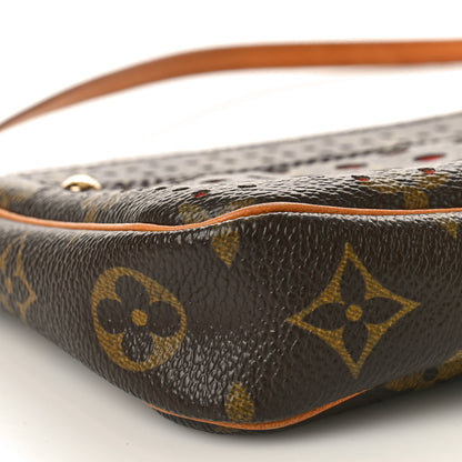 Louis Vuitton Monogram Perforated Pochette Accessories Bag Orange 9 of 12