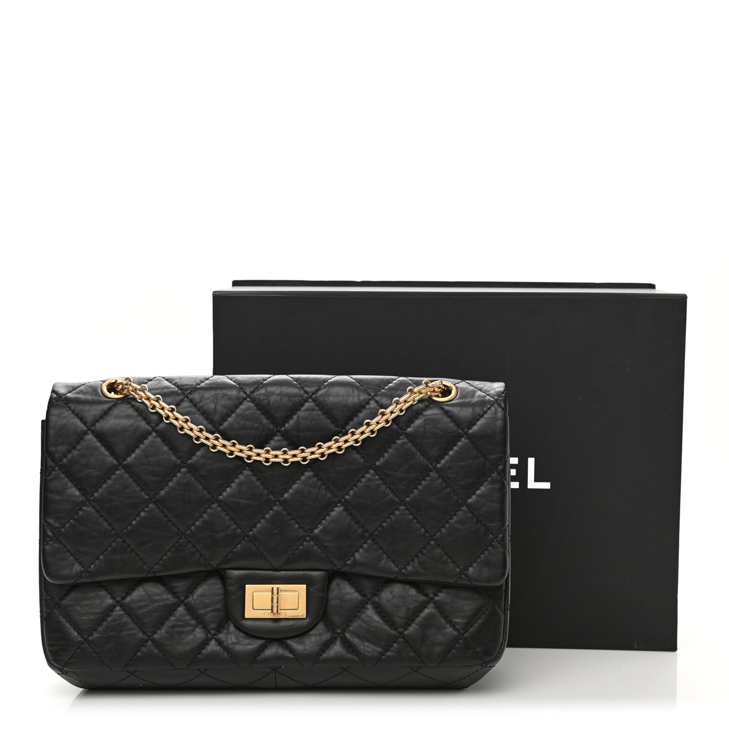 Chanel Aged Calfskin Quilted 2.55 Reissue 227 Flap Black 11 of 11