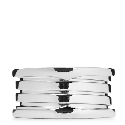 Bulgari 18K White Gold B.Zero1 4 Band Ring 57 8 1 of 6
