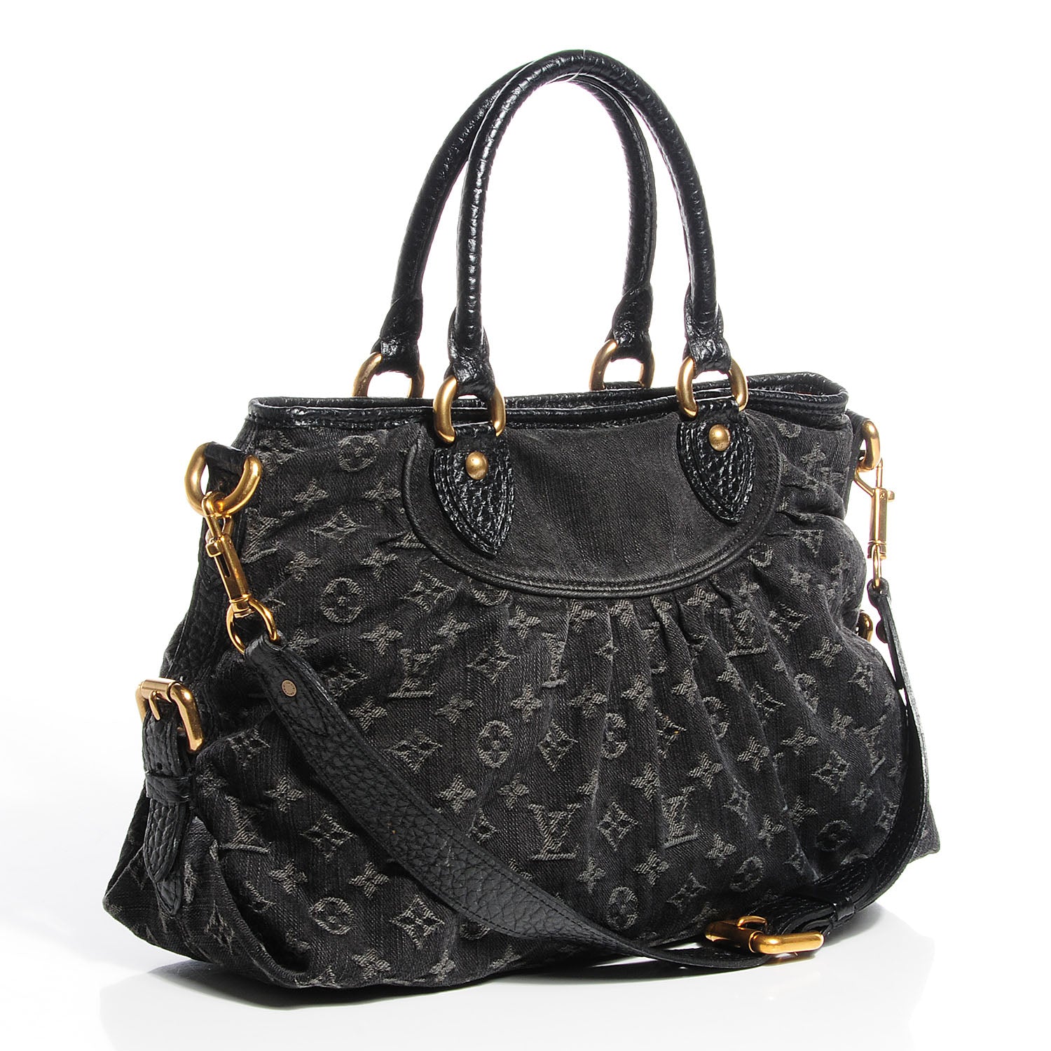 Louis Vuitton Denim Neo Cabby MM Black 3 of 7
