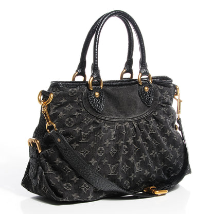 Louis Vuitton Denim Neo Cabby MM Black 3 of 7