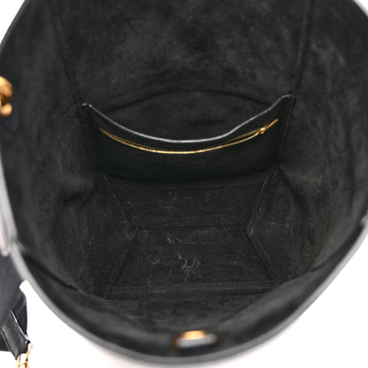 Celine Soft Grained Calfskin Sangle Bucket Bag Black 5 of 13