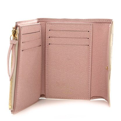 Louis Vuitton Damier Azur Victorine Wallet Rose Ballerine 5 of 11