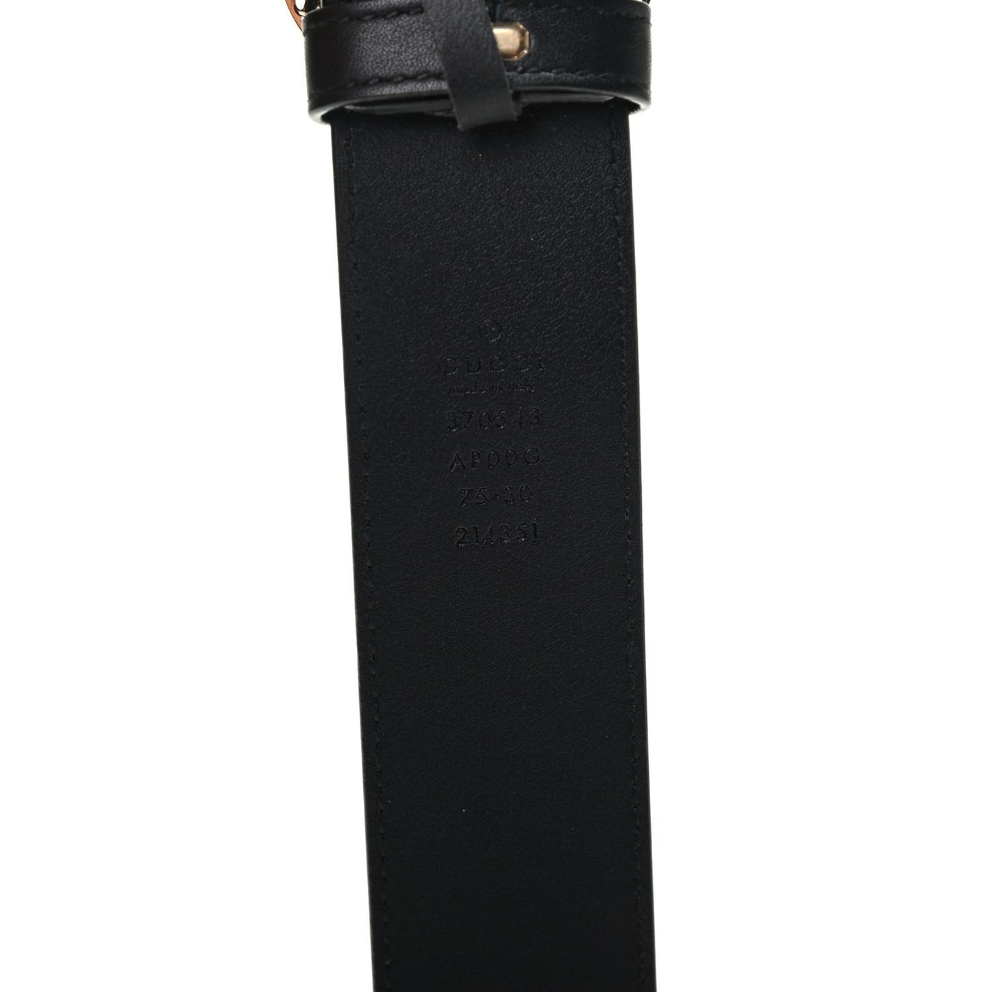 Calfskin Interlocking G 37mm Belt 75 30 Black