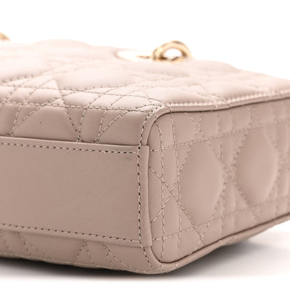 Christian Dior Lambskin Cannage Medium Lady D-Joy Warm Taupe 10 of 11
