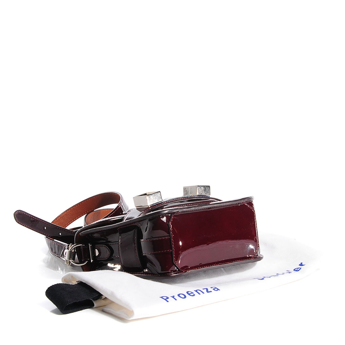 Patent PS11 Tiny Shoulder Bag Pinot Noir
