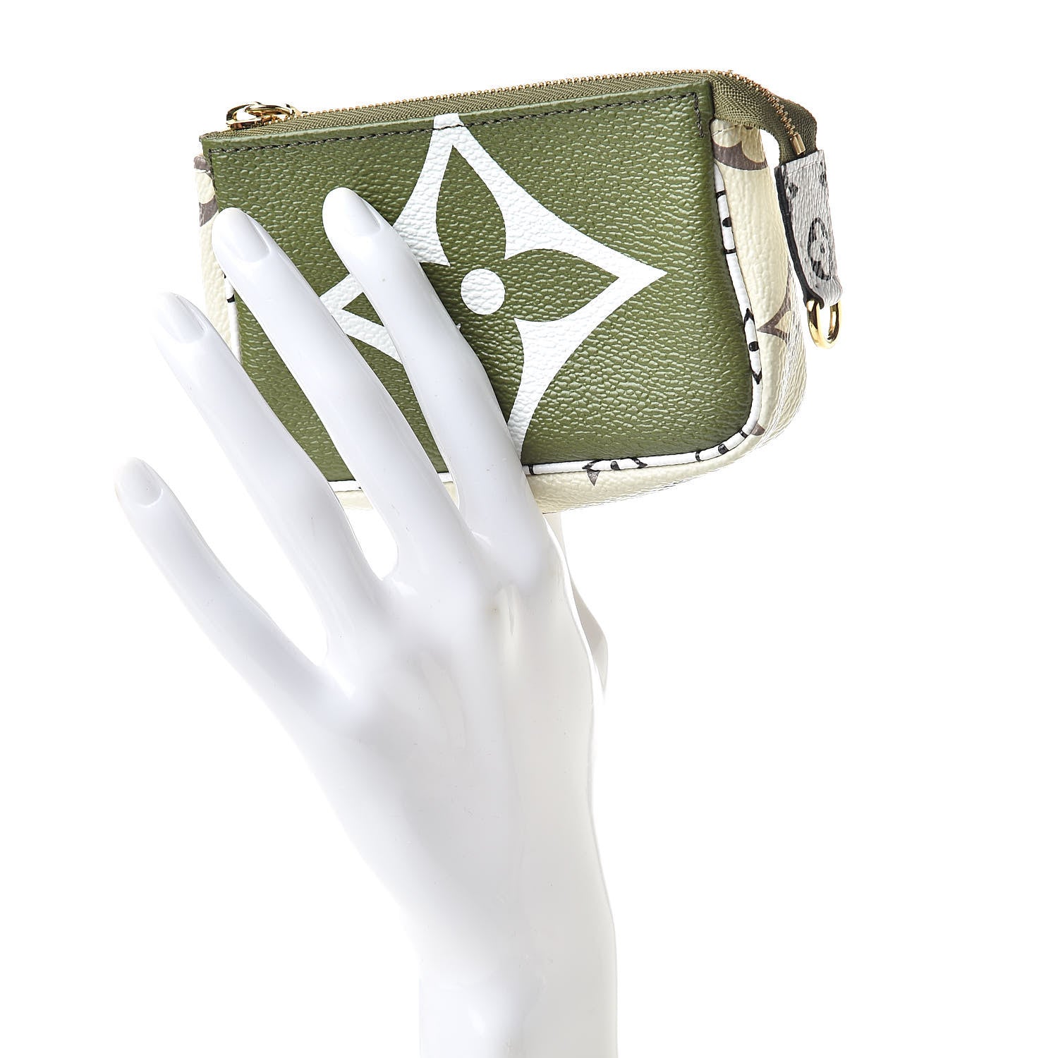 Louis Vuitton Monogram Giant Micro Pochette Accessories Kaki White 2 of 8