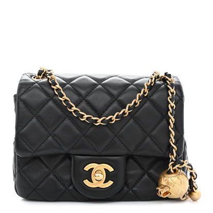 Chanel Lambskin Quilted Mini Pearl Crush Flap Black 1 of 10