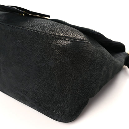 Fendi Vitello Savana Big Mama Baguette Black Tartaruga Natural 9 of 9