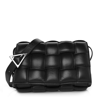 Bottega Veneta Nappa Maxi Intreccio Padded Cassette Crossbody Bag Black 1 of 9