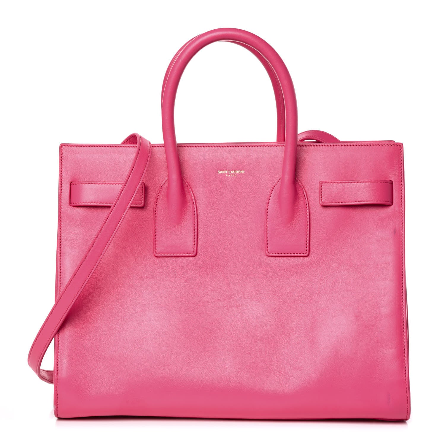Saint Laurent Calfskin Small Sac De Jour Bubblegum 1 of 27