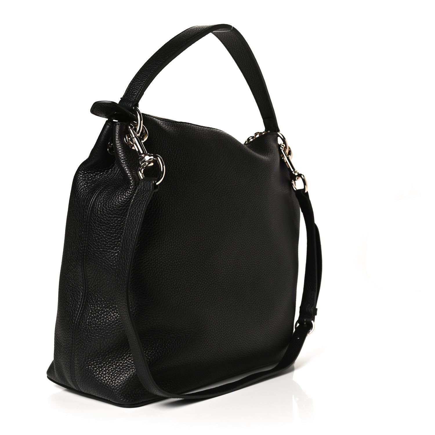Gucci Pebbled Calfskin Large Soho Hobo Black 3 of 13