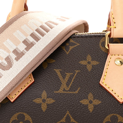 Louis Vuitton Monogram Speedy Bandouliere 20 Beige 7 of 11