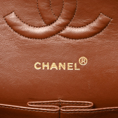 Chanel Lambskin Quilted Medium Double Flap Dark Brown 6 of 11