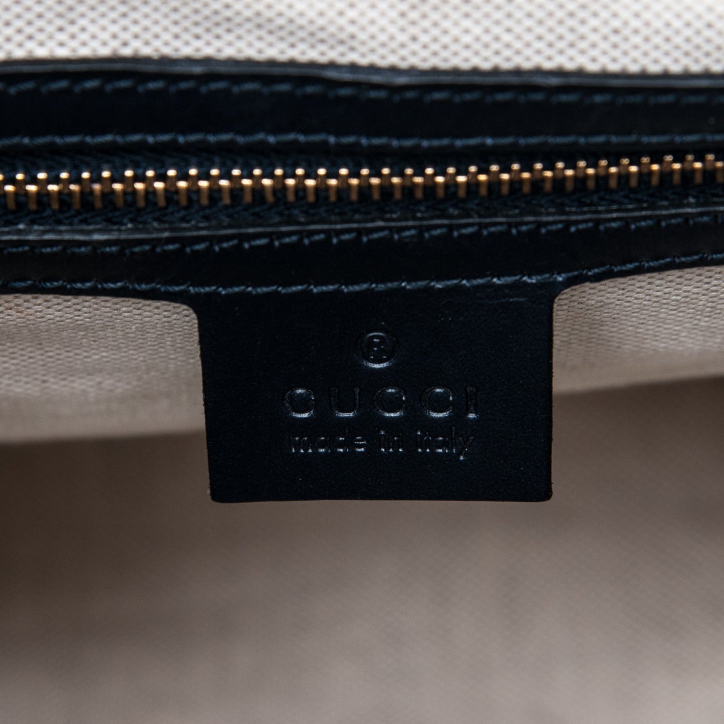Monogram Selleria Calfskin Vintage Web Medium Boston Beige Blue