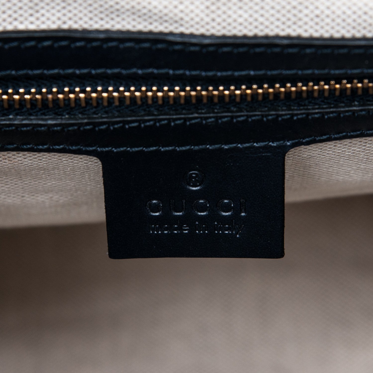 Gucci Monogram Selleria Calfskin Vintage Web Medium Boston Beige Blue 6 of 8