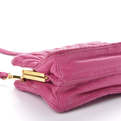 Miu Miu Matelasse Lux Mini Crossbody Tote Peonia 7 of 10