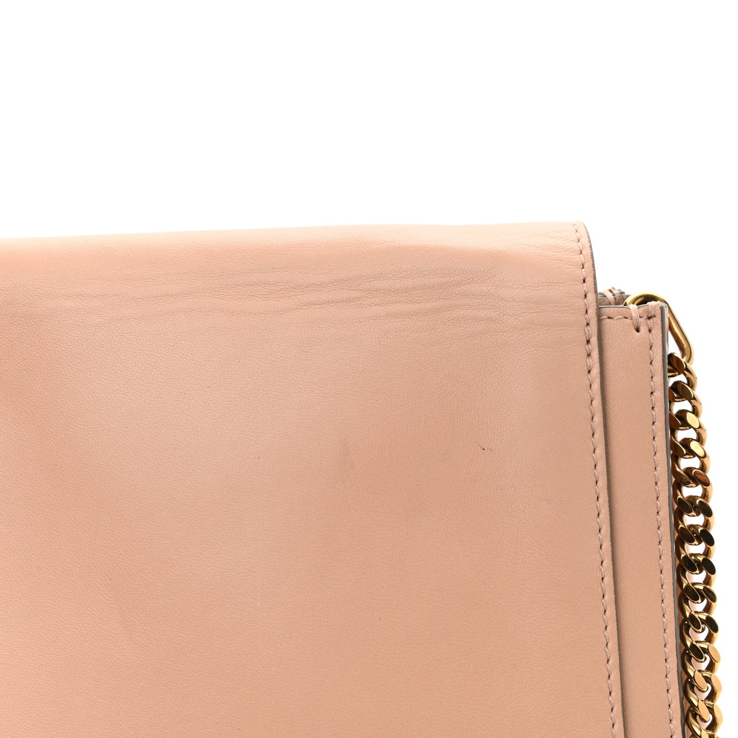 Chloe Lambskin Medium Elle Chain Clutch Nude 11 of 11