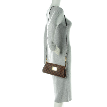 Louis Vuitton Damier Ebene Eva Clutch 2 of 7