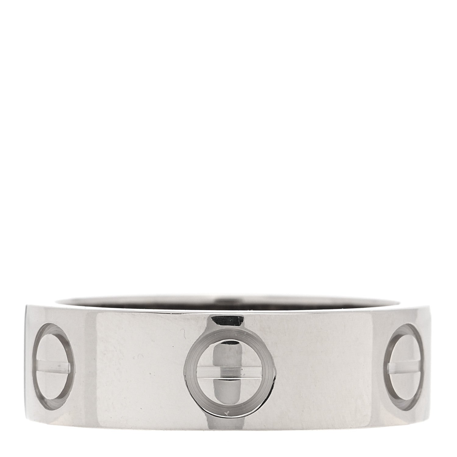 Cartier 18K White Gold 5.5mm LOVE Ring 50 5.25 1 of 4
