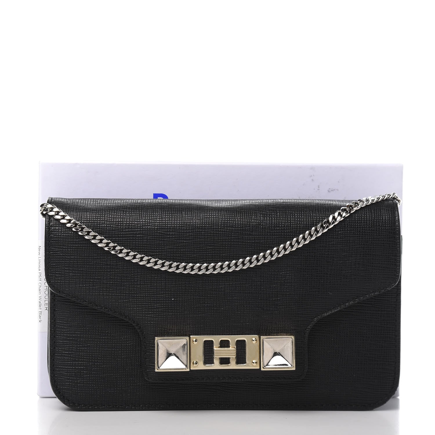 Proenza Schouler New Linosa PS11 Chain Wallet Black 11 of 11