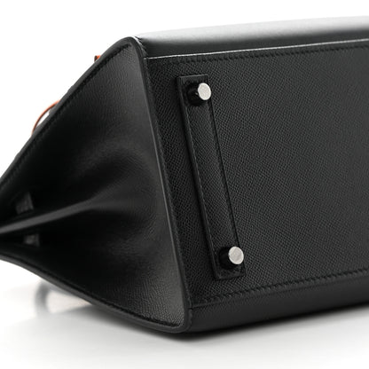 Hermes Madame Calfskin Matte Alligator Swift Faubourg Midnight Birkin Sellier 20 Black 9 of 12