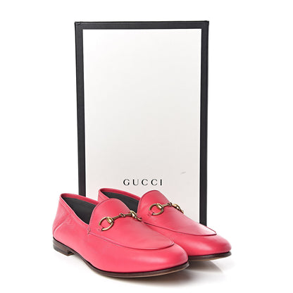 Gucci Lambskin Womens Brixton Horsebit Loafers 37 Hot Pink 9 of 9