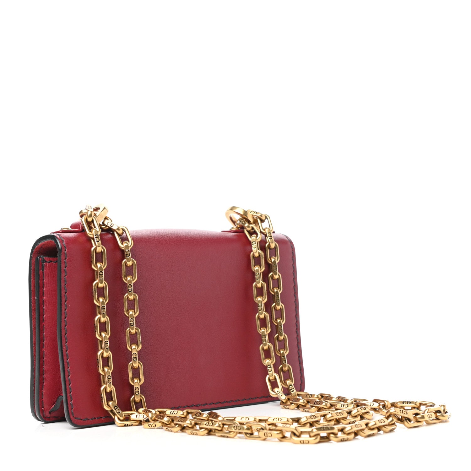 Christian Dior Calfskin Mini J'Adior Chain Flap Bag Red 3 of 8
