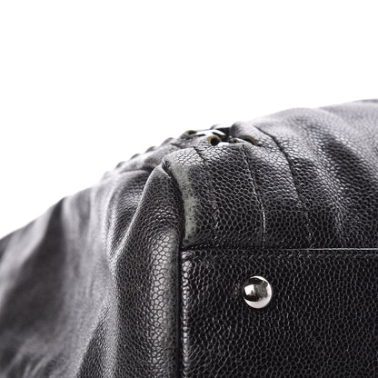 Chanel Glazed Caviar Modern Chain Tote Black 14 of 18